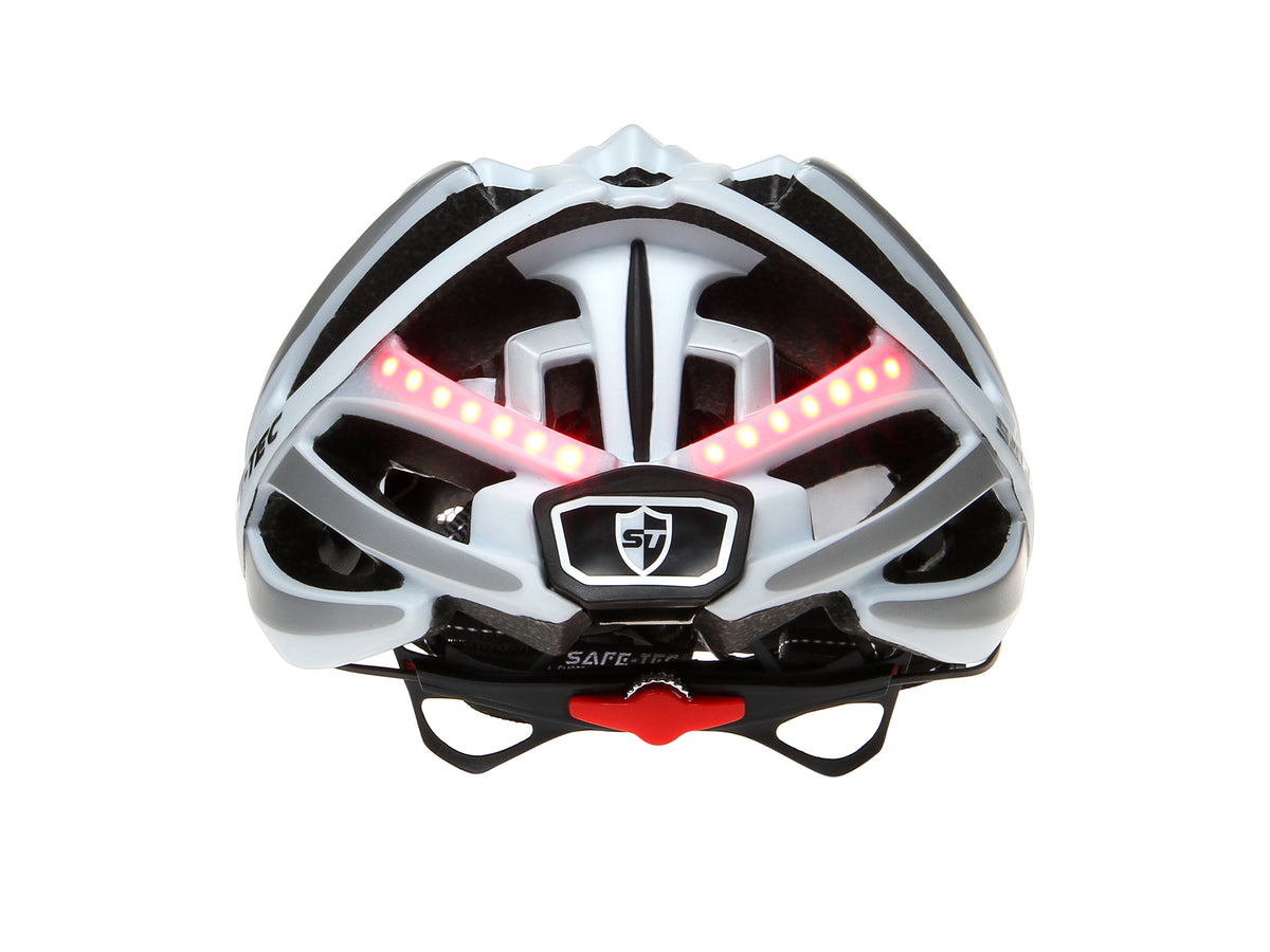 Safe-Tec TYR Bicycle Helmet with Turn Signals and Brake Lights – Bicycle Patrol Outfitters, LLC