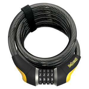 OnGuard Doberman Heavy-Duty Coiling Cable Combination Bike Lock (8030)
