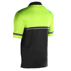 Mocean Tech 2-Tone Reflective Short Sleeve Polo Shirt (0402)